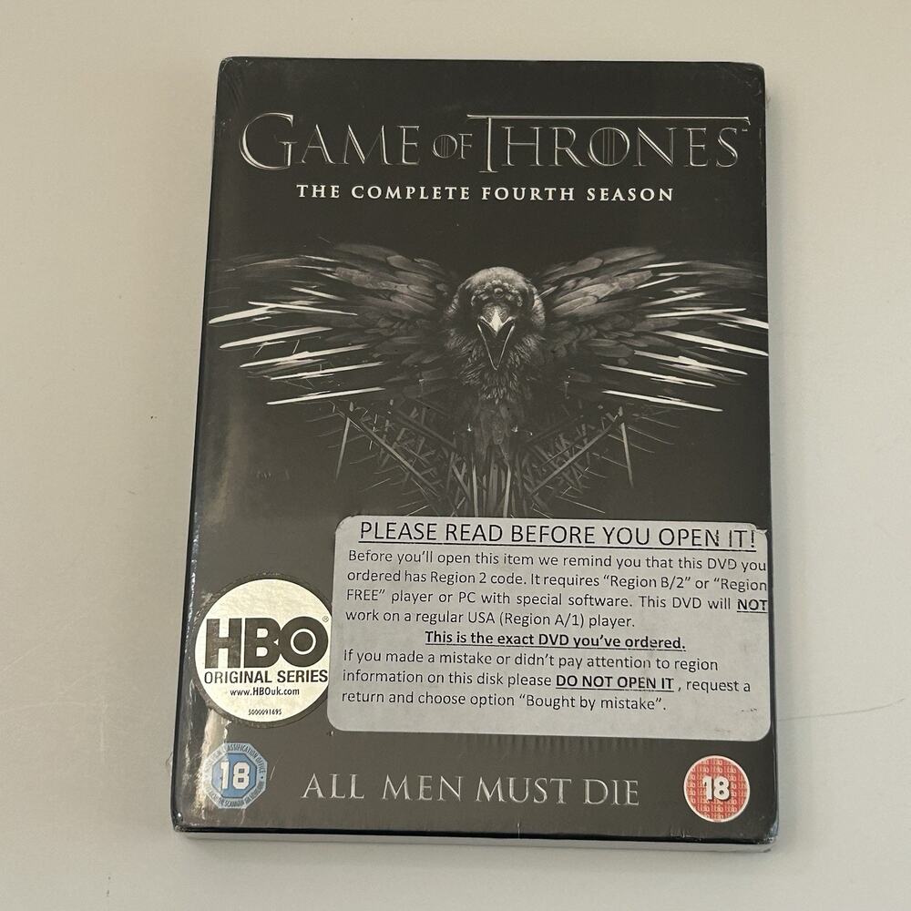 Game of Thrones: The Complete Fourth Season HBO DVD Bonus Features Region 2 READ